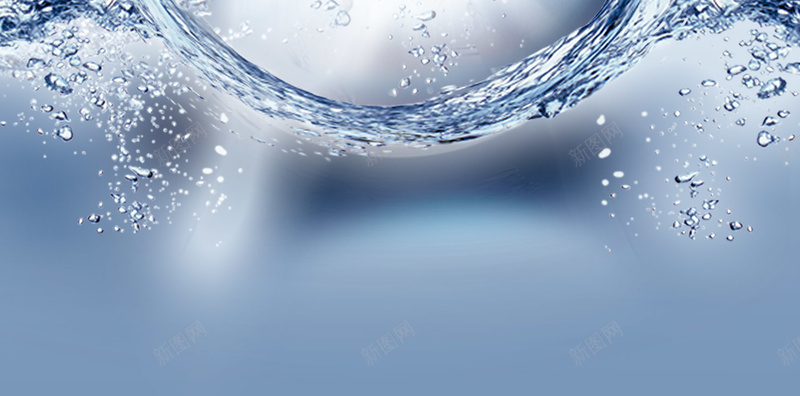 唯美蓝色水纹化妆品海报背景模板psd设计背景_新图网 https://ixintu.com 化妆品 化妆品海报 唯美 水光圈 水滴 水纹 海报背景 背景模板 蓝色