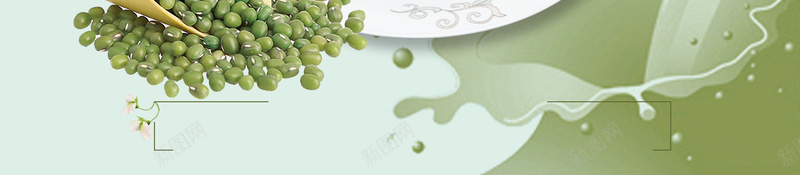 夏季绿豆汤绿叶简约绿色背景psd设计背景_新图网 https://ixintu.com 养生 养生饮食 几何 塑身 夏日养生 小清新 广告 激情 素材 绿叶 质感 食品 食物