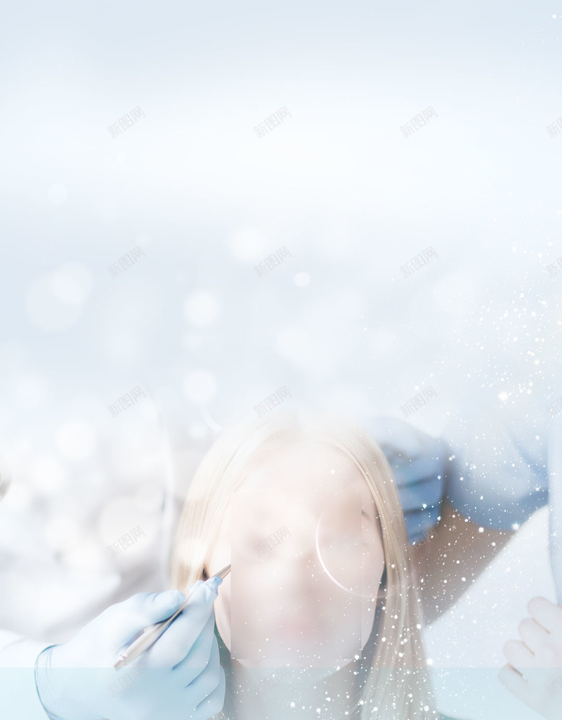 高端医疗美容整形宣传psd设计背景_新图网 https://ixintu.com 宣传单 微整形 整形 整形模特 文艺 美容整形 蓝色 高端整形