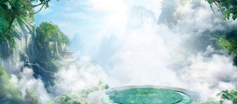 梦幻仙境背景促销bannerjpg设计背景_新图网 https://ixintu.com banner 仙境背景 全屏首页 小清新 护肤品促销 梦幻背景 活动促销 游戏背景 白云背景 简约 节日促销