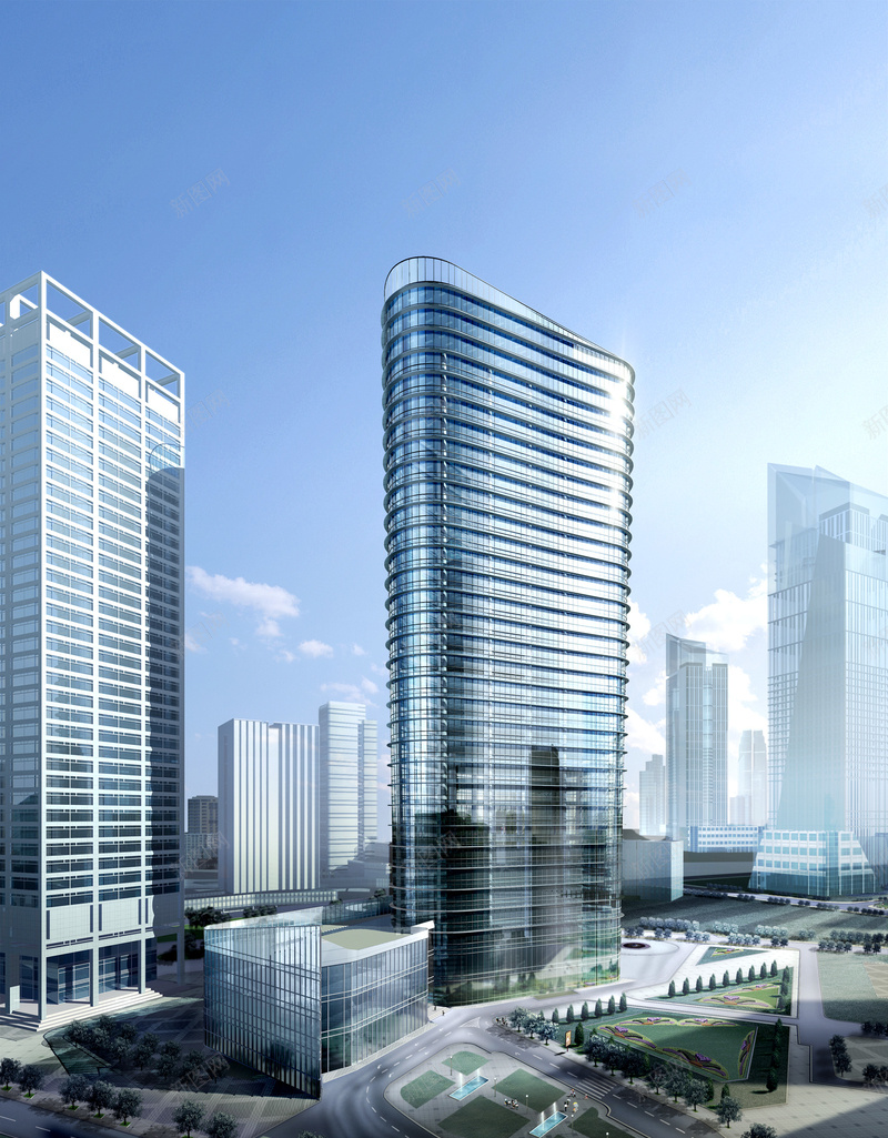 科技商务建筑城市楼房城市背景psd设计背景_新图网 https://ixintu.com 商务 城市 建筑 楼房 科技 素材 背景 背景素材