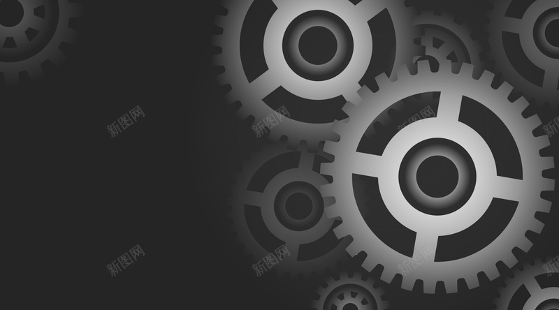 商务齿轮矢量图ai设计背景_新图网 https://ixintu.com 传动 商务 机械 科幻 科技 黑色 齿轮 矢量图