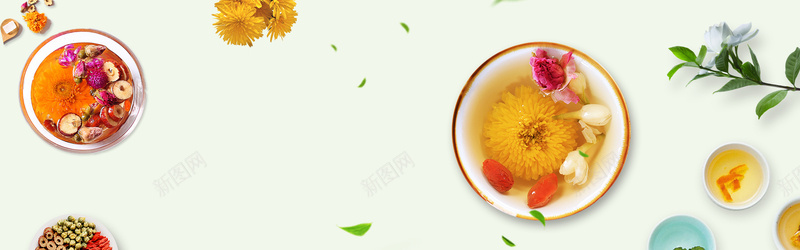 简约养生健身bannerpsd设计背景_新图网 https://ixintu.com 健康 养身 减肥 清新花茶 瘦身 花茶 花茶海报 菊花茶 食品 食品茶饮