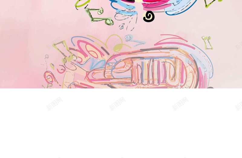 手绘线条涂鸦水彩乐器插画矢量图ai高清背景_新图网 https://ixintu.com 乐器 号 喇叭 多彩 手绘 插画 水彩 涂鸦 线条 矢量图