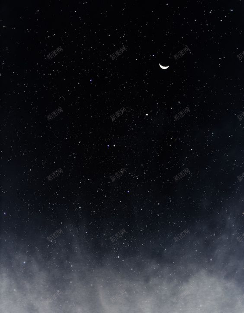 唯美夜空宣传海报psd设计背景_新图网 https://ixintu.com 个性 创意 唯美 夜空 文艺 星空 清新 简约 黑白