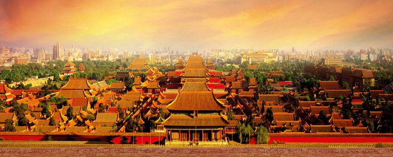 黄色古建筑背景jpg设计背景_新图网 https://ixintu.com 中国风 历史 城墙 城市 宫殿 故宫 旅游 楼阁 海报banner 特产 砖瓦 黄昏