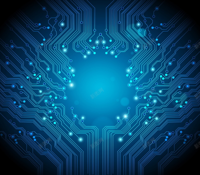 电路板矢量图ai设计背景_新图网 https://ixintu.com 主板 商务 电路板 科幻 科技 科技感 科技风 线路图 蓝色 高科技 矢量图