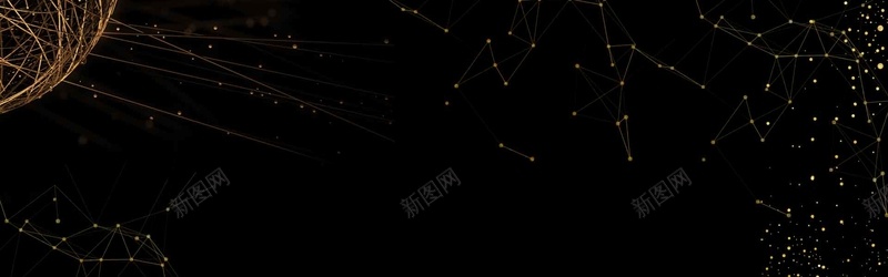 商务科技未来黑金海报banner背景图psd设计背景_新图网 https://ixintu.com 创意 创意几何 大气 折线 点线面 科 简单 简约 简约创意 线 线条 金子 金色 高端 黑色 黑金