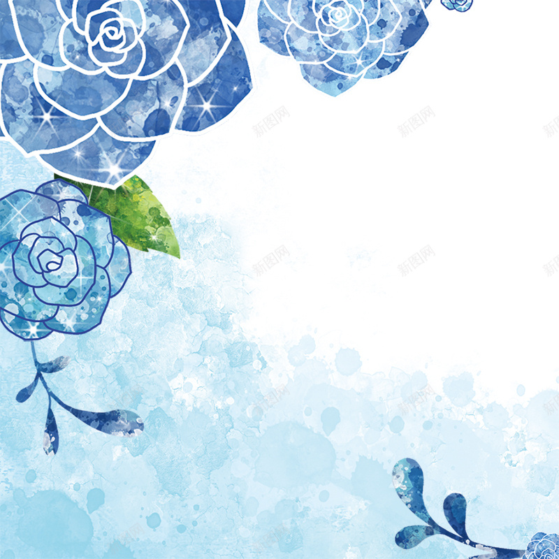 手绘花朵背景psd设计背景_新图网 https://ixintu.com 主图 卡通 手绘 手绘背景 水墨 水彩 童趣 花朵背景