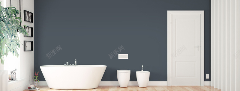 极简北欧洁具简约bannerpsd设计背景_新图网 https://ixintu.com 北欧极 家居 建材 极有家 洁具 浴缸 简风 花洒 马桶