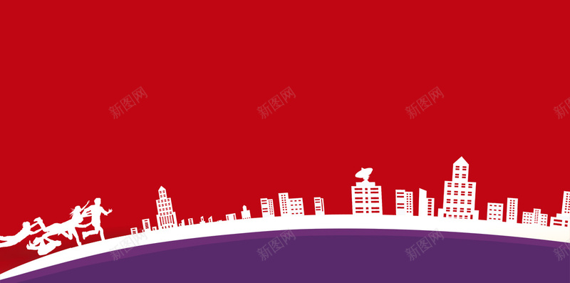 盛大开业狂欢H5背景psd设计背景_新图网 https://ixintu.com 几何 城市剪影 开业大吉 开业背景 扁平 渐变 灯笼 盛大开业 红色背景