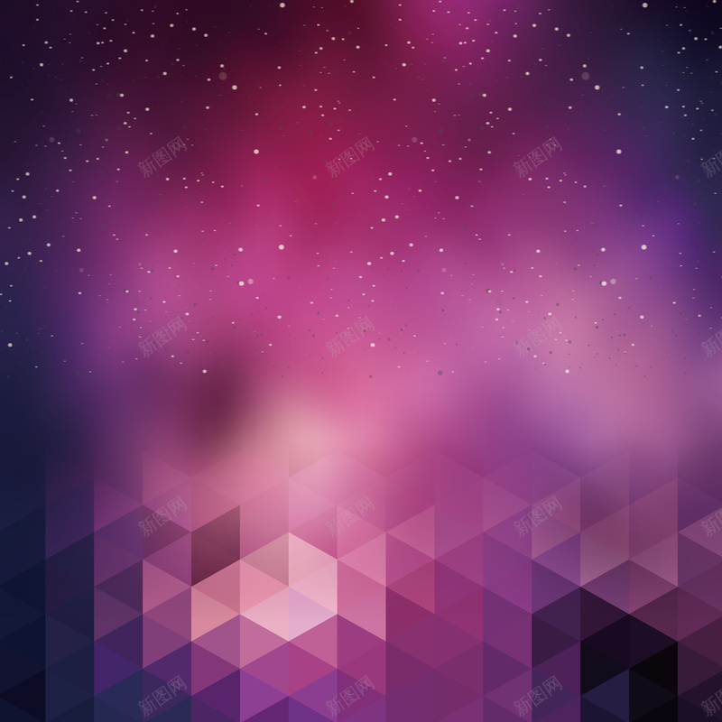 酷炫时尚夜店星空背景矢量图ai设计背景_新图网 https://ixintu.com 三角 几何 夜店 宇宙 扁平 时尚 星云 星海 星空 星际 晶格化 渐变 生活 神秘 紫色 矢量图