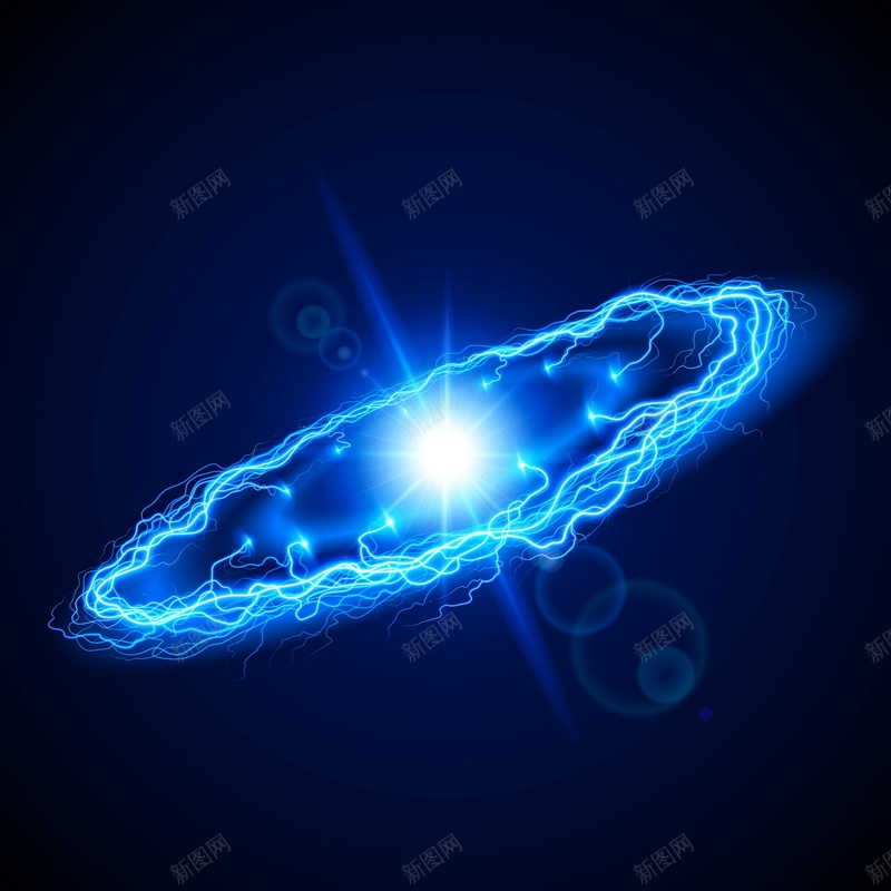 蓝色闪电矢量图ai设计背景_新图网 https://ixintu.com 电力 蓝色 闪电 雷电 矢量图