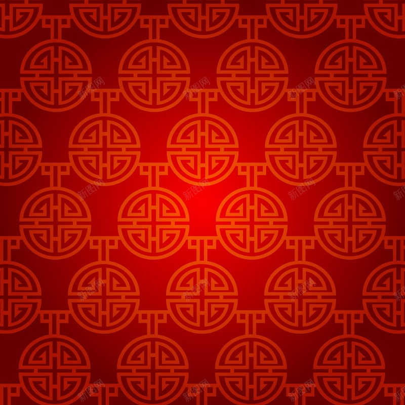 红色中国风纹理矢量图ai设计背景_新图网 https://ixintu.com 中国风 红色 纹理 铜钱 矢量图