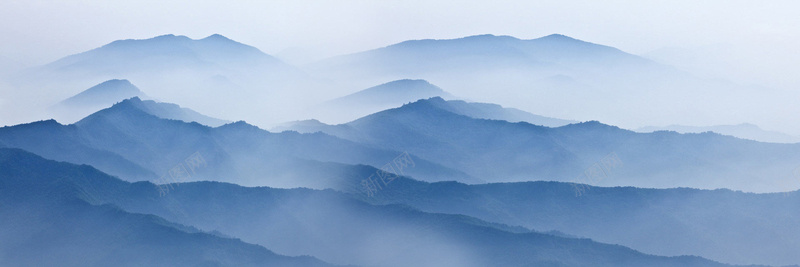 庐山云海psd设计背景_新图网 https://ixintu.com 中国风 云海 大气 层山 庐山 海报banner