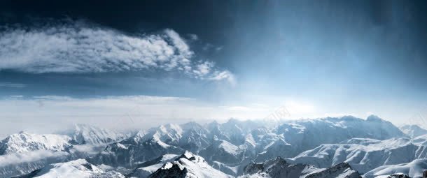 蓝色天空云彩雪山jpg设计背景_新图网 https://ixintu.com 云彩 天空 蓝色 雪山