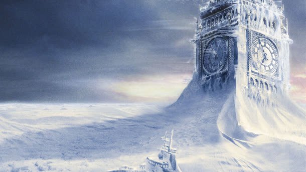 阴天下的雪和建筑jpg设计背景_新图网 https://ixintu.com 建筑 阴天