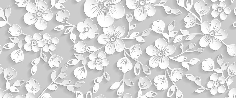 白色质感樱花背景矢量图ai设计背景_新图网 https://ixintu.com 墙纸 樱花 海报banner 白色 简约 纹理 质感 矢量图