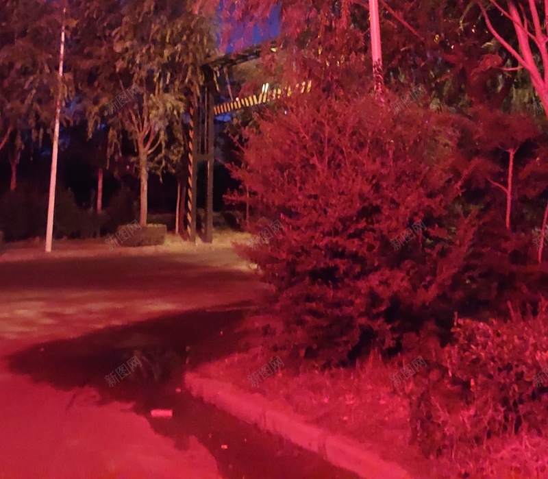 夜晚的路口风景jpg设计背景_新图网 https://ixintu.com 夏 夜晚 路口 风景
