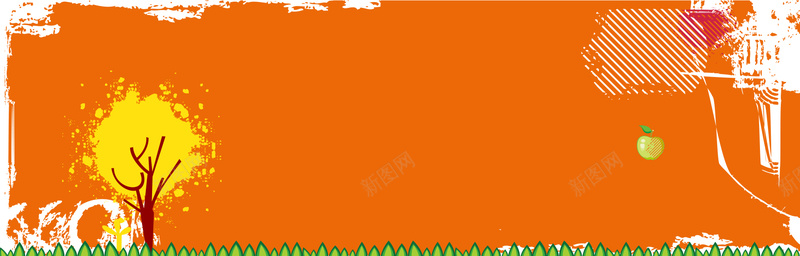 秋日主题banner矢量图ai设计背景_新图网 https://ixintu.com 丰收 喜庆 海报banner 激情 狂欢 秋天 秋日主题banner 矢量图