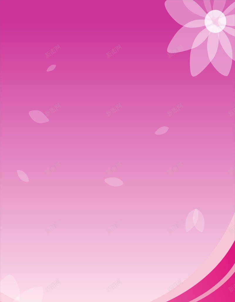 粉红色展板背景cdr设计背景_新图网 https://ixintu.com 几何 快乐 扁平 条块 波浪线 波点 渐变 温馨 白色花瓣 矢 粉红色