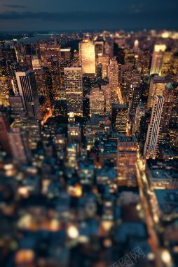 俯瞰城市夜晚背景摄影图片