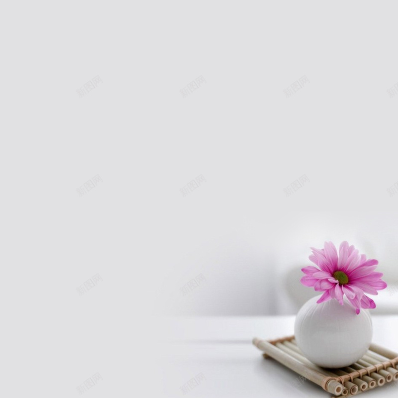 小清新唯美背景psd设计背景_新图网 https://ixintu.com 主图 小清新 文艺 清新背景 清新花朵 简洁 简约 花瓶