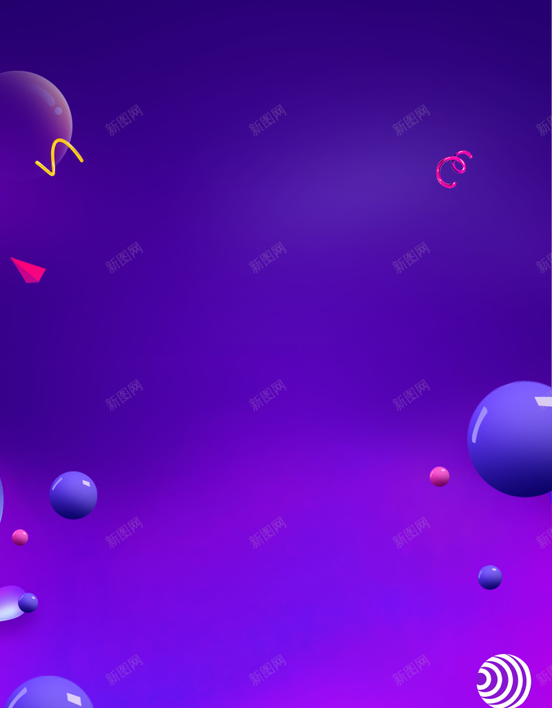 深色促销背景图元素psd设计背景_新图网 https://ixintu.com 促销背景图 双十一 深色背景图 漂浮元素 狂欢 质感球
