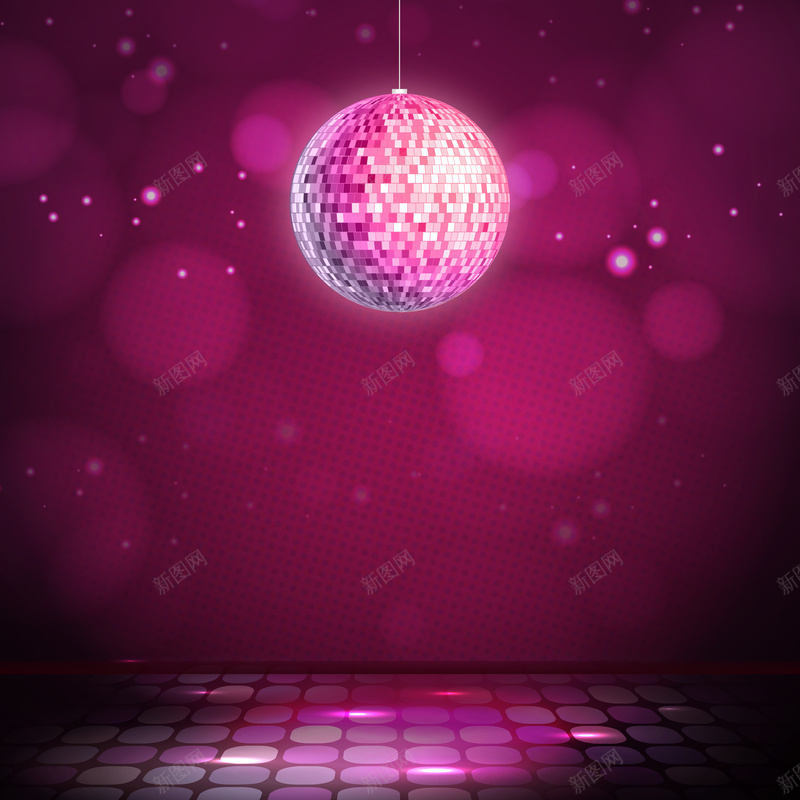华丽炫丽的音乐迪厅演出广告背景矢量图ai设计背景_新图网 https://ixintu.com Disco 桃红 歌舞 素材 聚会 背景 迪厅 迪斯科 音乐 矢量图
