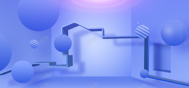 立体空间几何图形背景图psd设计背景_新图网 https://ixintu.com 三角形 五角星 台阶 圆形 展台 时尚 流行 潮流 球形 盆栽 立体空间 粉色背景 蓝色背景 长方形
