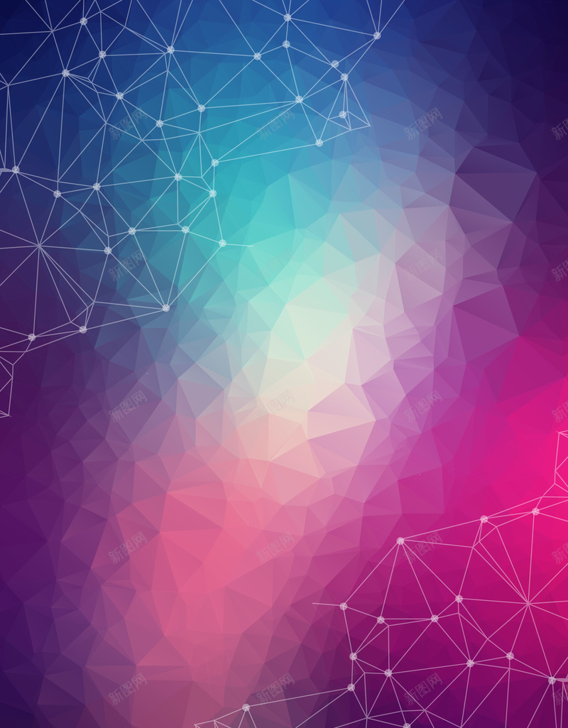 炫彩迷幻晶格化点线背景psd设计背景_新图网 https://ixintu.com PSD 不规则 像素色块 图形图片 晶格化效果 水晶 流行元素 浪漫 温馨 现代 红色 远点