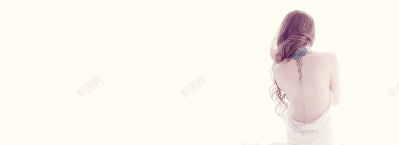 美女背影背景jpg设计背景_新图网 https://ixintu.com 女性背影 小清新 文艺 梦幻 海报banner 简约 美女 背景 裸背