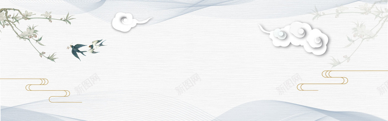 清明节中国风朴素淡雅banner背景psd设计背景_新图网 https://ixintu.com banner背景 中国风 国画牛 山脉 水墨 清明节 燕子 牧童骑牛 祥云 路人 远山 青团