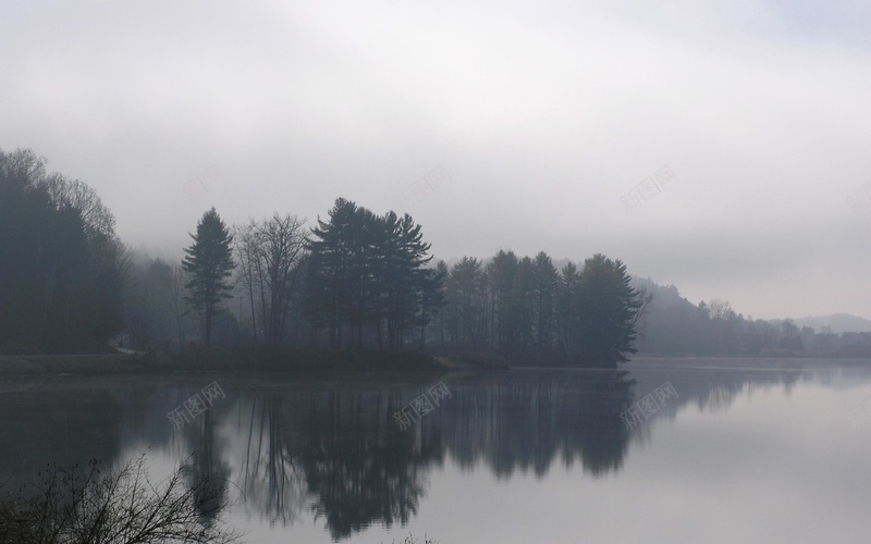 山水唯美灰白jpg设计背景_新图网 https://ixintu.com 倒影 山水 背景 风景