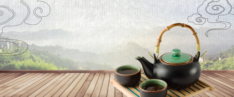 茶艺复古灰色bannerpsd设计背景_新图网 https://ixintu.com banner 优惠 促销 复古 折扣 插田 模板 水墨 灰色 简约 紫砂壶 茶具 茶艺