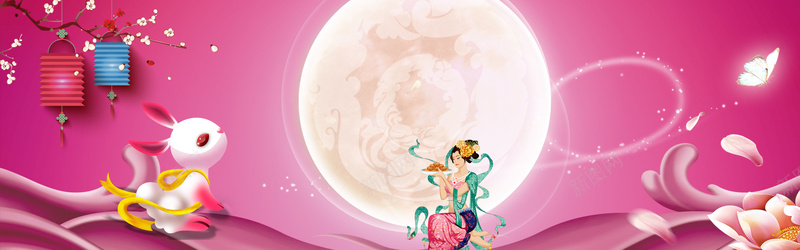 中秋节电商中国风红色bannerpsd设计背景_新图网 https://ixintu.com banner 中国风 中秋节 促销 团圆 国庆 月饼 海报 玉兔 电商 秋季 红色 节日