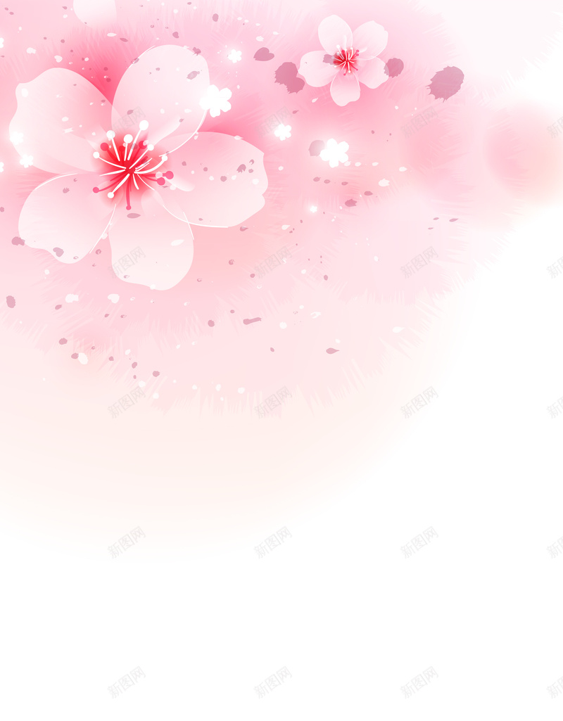 粉色樱花浪漫展板背景psd设计背景_新图网 https://ixintu.com 三八节 化妆 化妆品广告 女神节 婚纱写真 摄影模版 粉色 美容 花纹