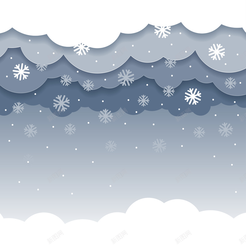 冬季冬天圣诞节雪花云层蓝色背景图矢量图eps设计背景_新图网 https://ixintu.com 云层 冬季 卡通 圣诞节 手绘 温暖 童趣 节日 蓝色 雪花 矢量图