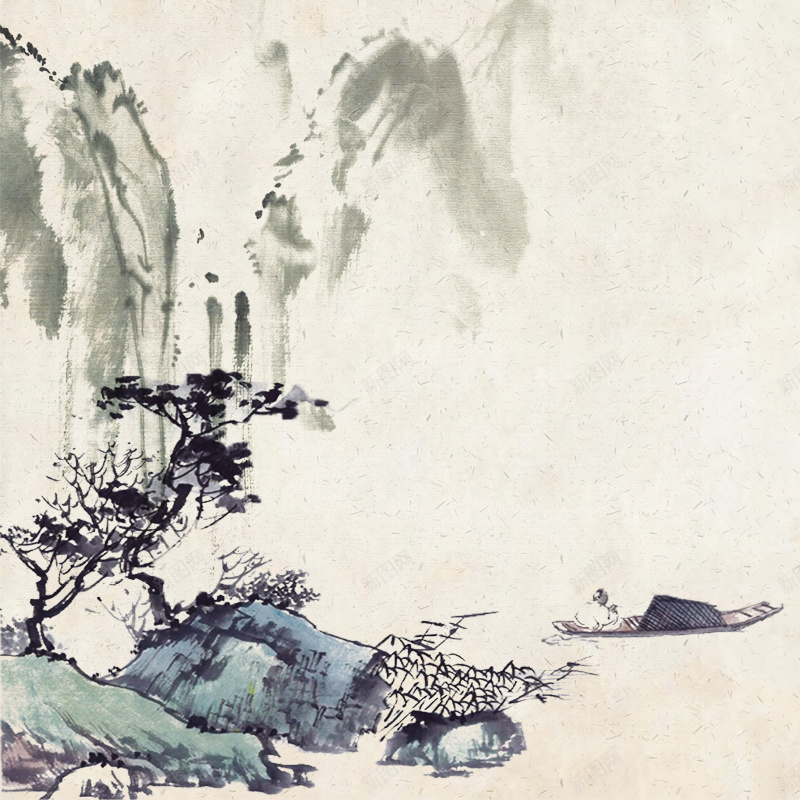 古风白色水墨山水淡雅泼墨电商主图psd设计背景_新图网 https://ixintu.com 中国风 主图 书法字 广告 水墨 水墨山脉 淘宝 淡雅 淡雅背景 电商 背景 花草