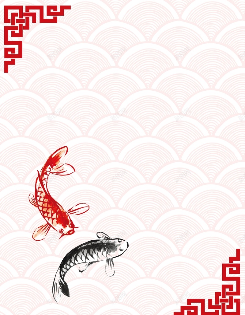 矢量古典中国风年年有余背景ai设计背景_新图网 https://ixintu.com 中国风 古典 古风 年年有余 手绘 春节 水墨 海报 矢量 背景 锦鲤 鲤鱼 矢量图