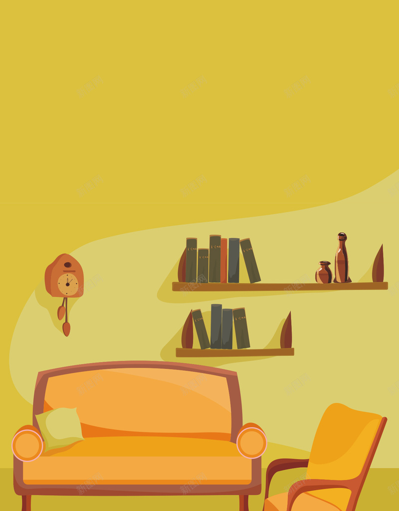 沙发插画矢量图ai设计背景_新图网 https://ixintu.com H5 h5 卡通 室内 手绘 时尚 沙发插画 浴缸 生活 矢量插画 童趣 简约 装饰 雅致 矢量图