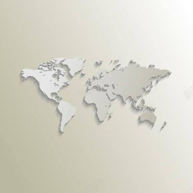 世界地图白色图背景矢量图背景