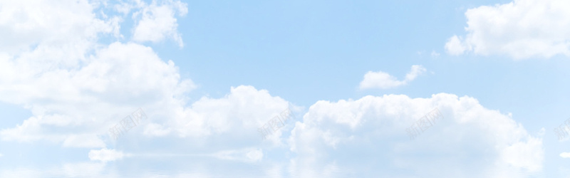 蓝色天空背景jpg设计背景_新图网 https://ixintu.com 全屏banner背景 大气 横幅背景 白云 蓝天