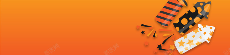 派对banner矢量图ai设计背景_新图网 https://ixintu.com 万圣节 气球束 派对banner 海报banner 激情 火箭 狂欢 礼帽 礼花 节日 矢量图