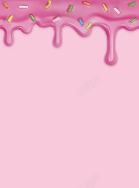 矢量甜美糖果奶油粉红色美食背景背景