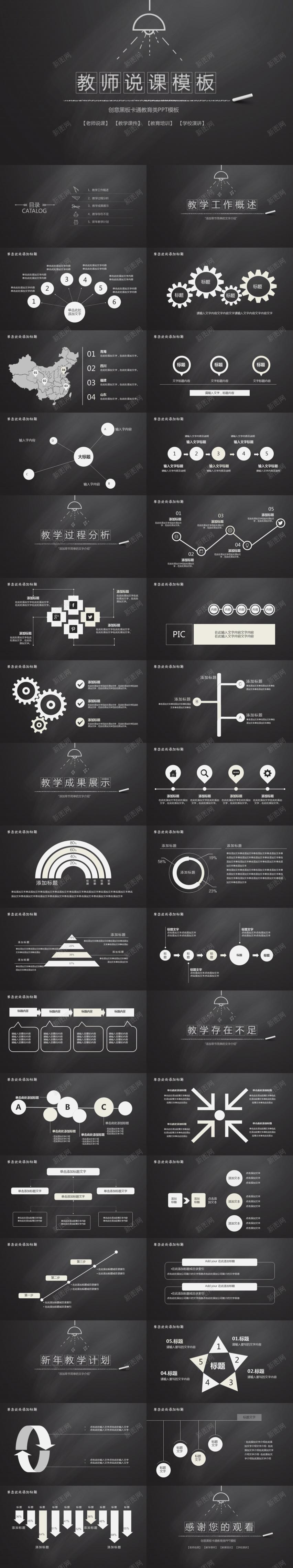 创意黑板卡通教育类PPT模板PPT模板_新图网 https://ixintu.com 创意 卡通 教育 模板 黑板