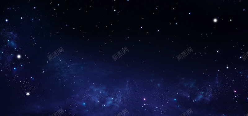 蓝色星光星空背景图jpg设计背景_新图网 https://ixintu.com 商务 星光 星空 淘宝banner背景 科幻 科技 蓝色