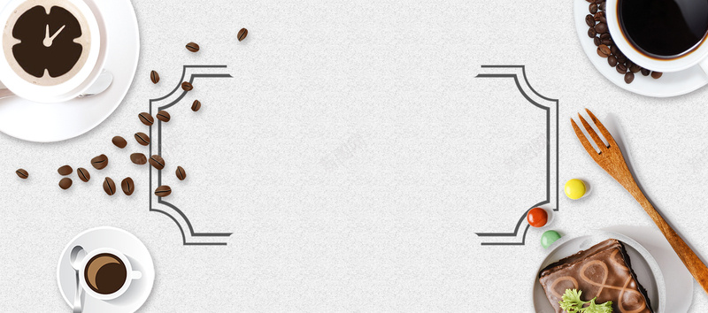 时尚简约饮品咖啡休闲下午茶bannerpsd设计背景_新图网 https://ixintu.com banner 下午茶 休闲 咖啡 咖啡豆 文艺 时尚 简约 饮品