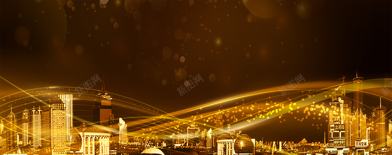 城市大气鎏金质感黑色bannerpsd设计背景_新图网 https://ixintu.com 城市 城市剪影 城市图片 城市夜景 城市建筑 城市背景 城市风光 大气 文明 高楼大厦