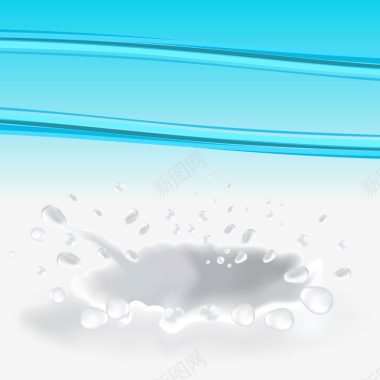 牛奶水滴喷溅广告背景矢量图背景